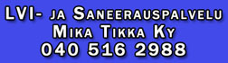 LVI- ja Saneerauspalvelu Mika Tikka Ky logo